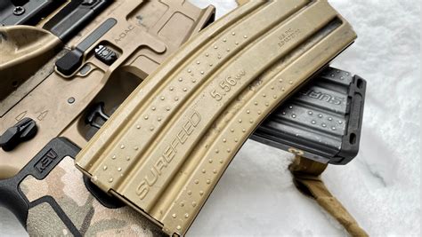 This unique magazine utilizes an ingenious two-piece self-leveling follower design that allows for reliable feeding of a variety of calibers from the common. . Surefeed e2 bulk